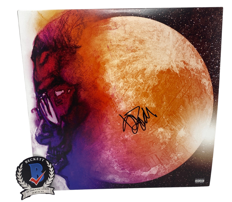 Kid Cudi Signed Autographed Man On The Moon Vinyl Record Album LP Beckett COA