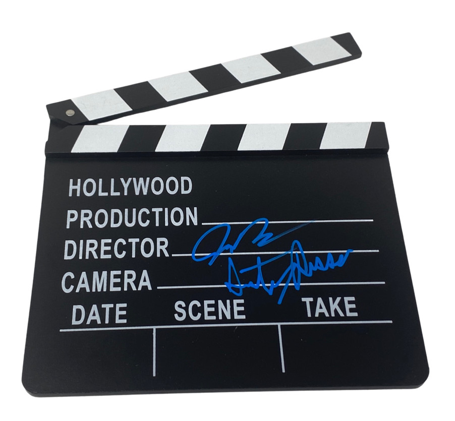 Joe & Anthony Russo Signed Clapboard Captain America Avengers Beckett COA