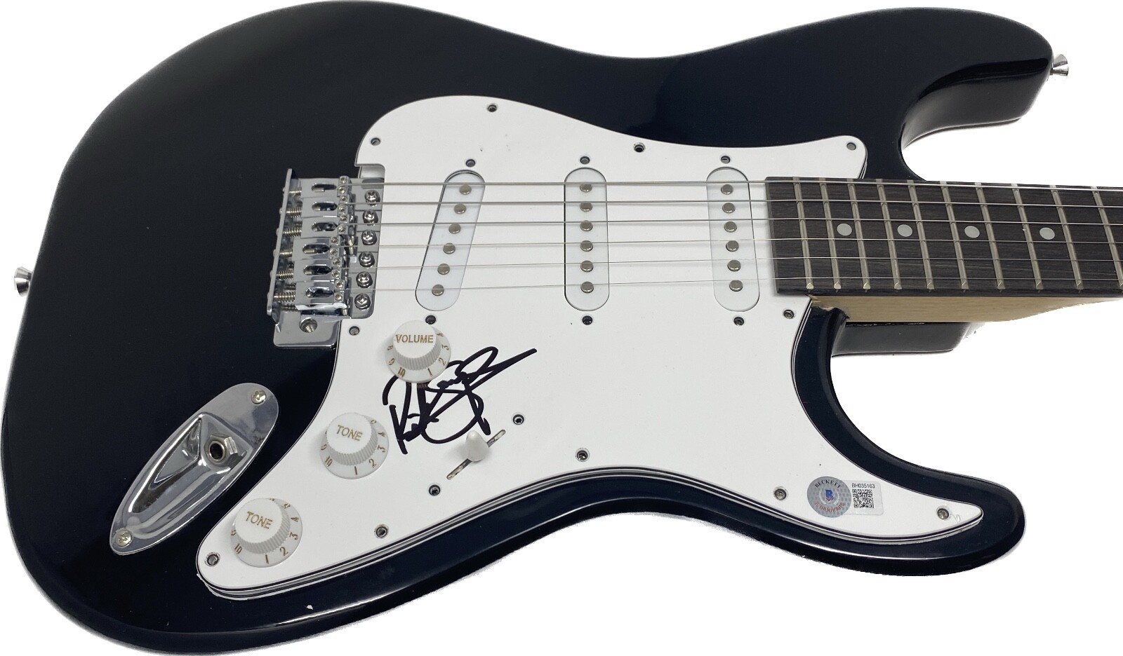 Rick Savage Signed Autographed Electric Guitar Def Leppard Beckett COA