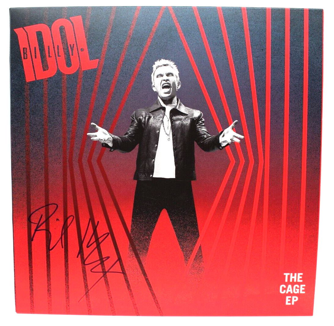 Billy Idol Signed The Cage EP New Vinyl Record Album W/Beckett BAS COA BH033880