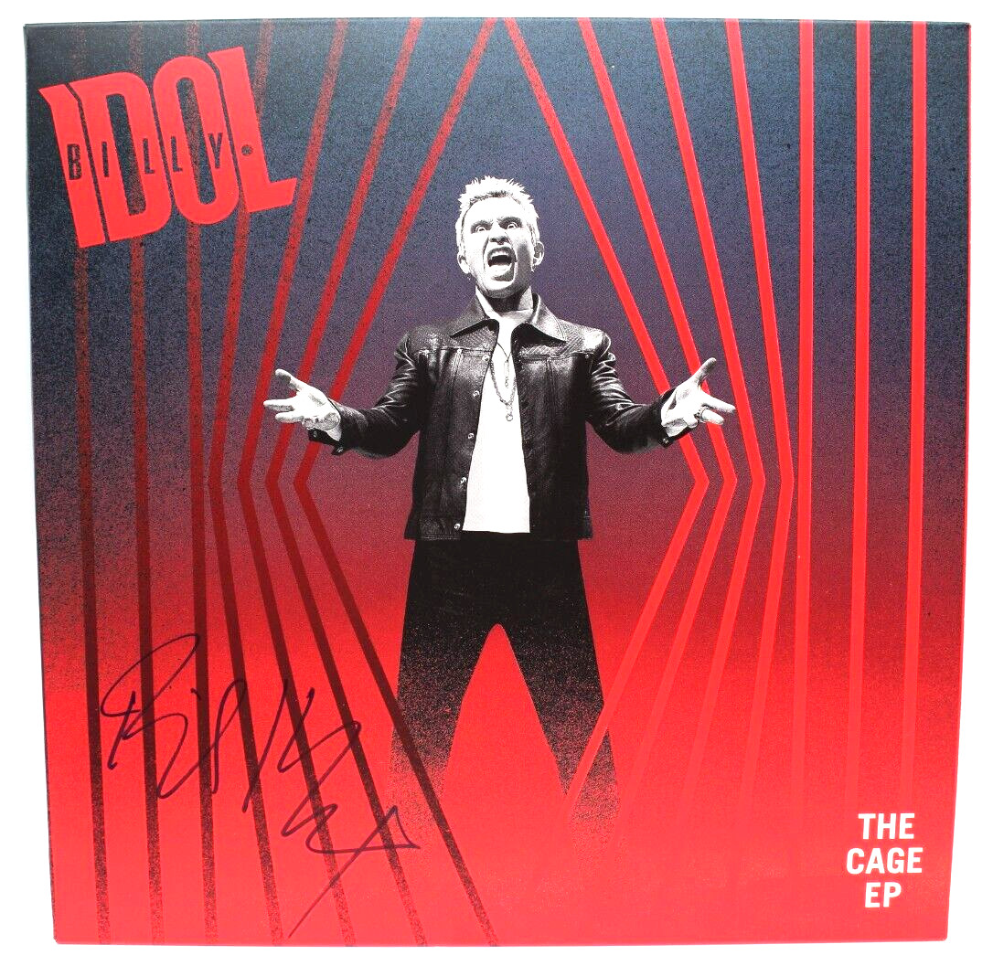 Billy Idol Signed The Cage EP New Vinyl Record Album W/Beckett BAS COA BH033881
