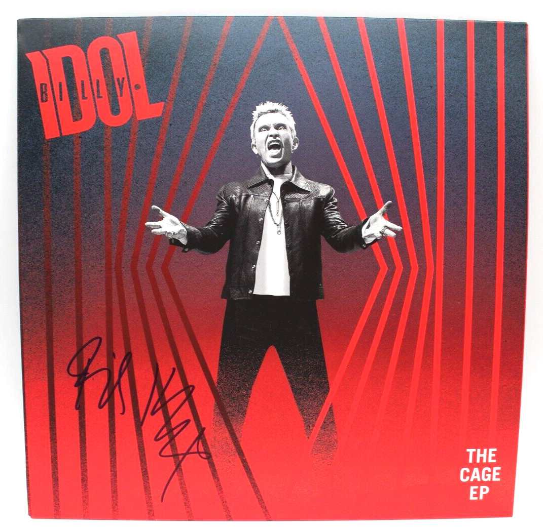 Billy Idol Signed The Cage EP New Vinyl Record Album W/Beckett BAS COA BH033882