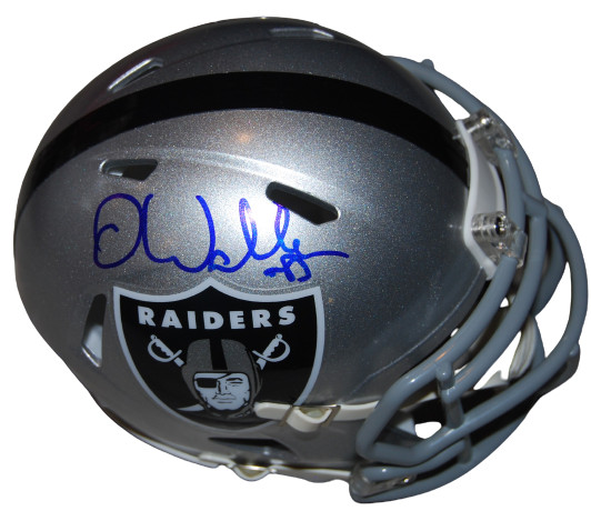 DARREN WALLER signed (LAS VEGAS RAIDERS) mini football helmet BECKETT BG93656