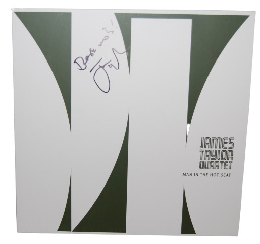 JAMES TAYLOR QUARTET signed (MAN IN THE HOT SEAT) Record LP BECKETT BAS BH033977