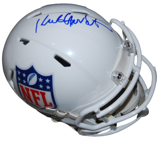 KIRK HERBSTREIT signed NFL SHIELD Announcer mini football helmet BECKETT BG93565