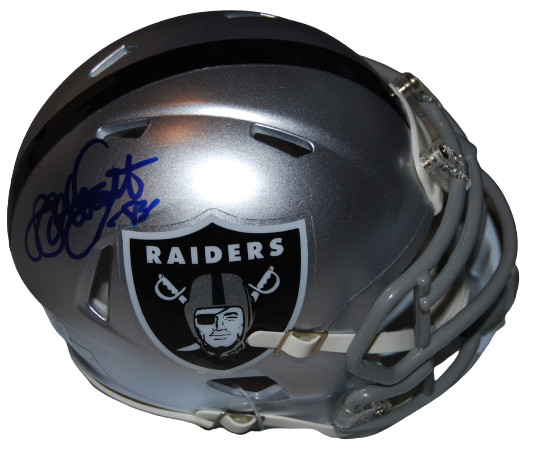 WILLIE GAULT signed (LOS ANGELES RAIDERS) mini football helmet BECKETT BG93573