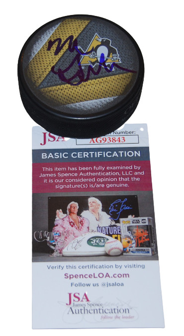 MIKE SULLIVAN signed (PITTSBURGH PENGUINS) souvenir hockey puck JSA COA AG93843