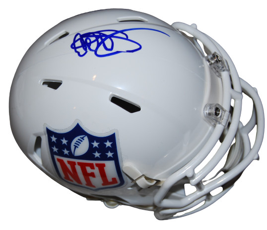 AL MICHAELS signed (NFL SHIELD) Announcer mini football helmet BECKETT BG93567