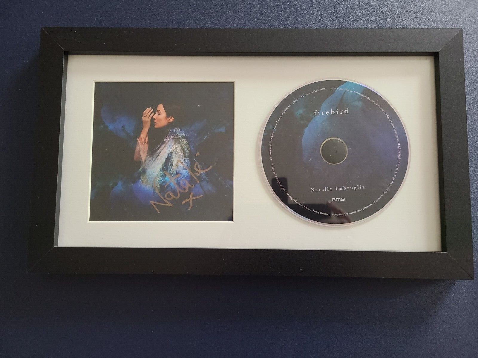 NATALIE IMRUGLIA signed FIREBIRD Framed and Matted CD Insert Booklet