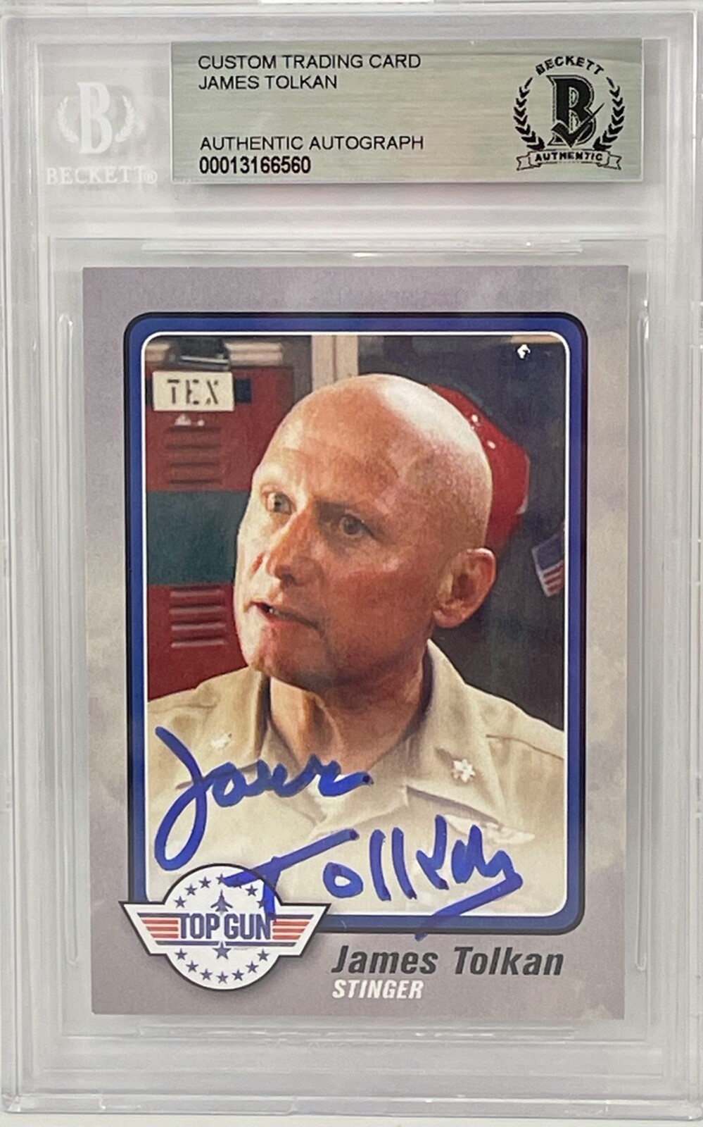 JAMES TOLKAN Signed Trading Card Slabbed 