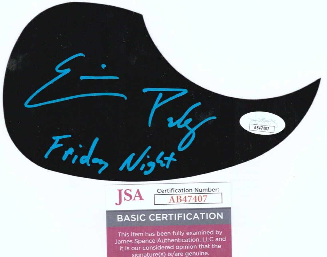 ERIC PASLAY Signed Autograph FRIDAY NIGHT Acoustic Guitar Pickguard JSA