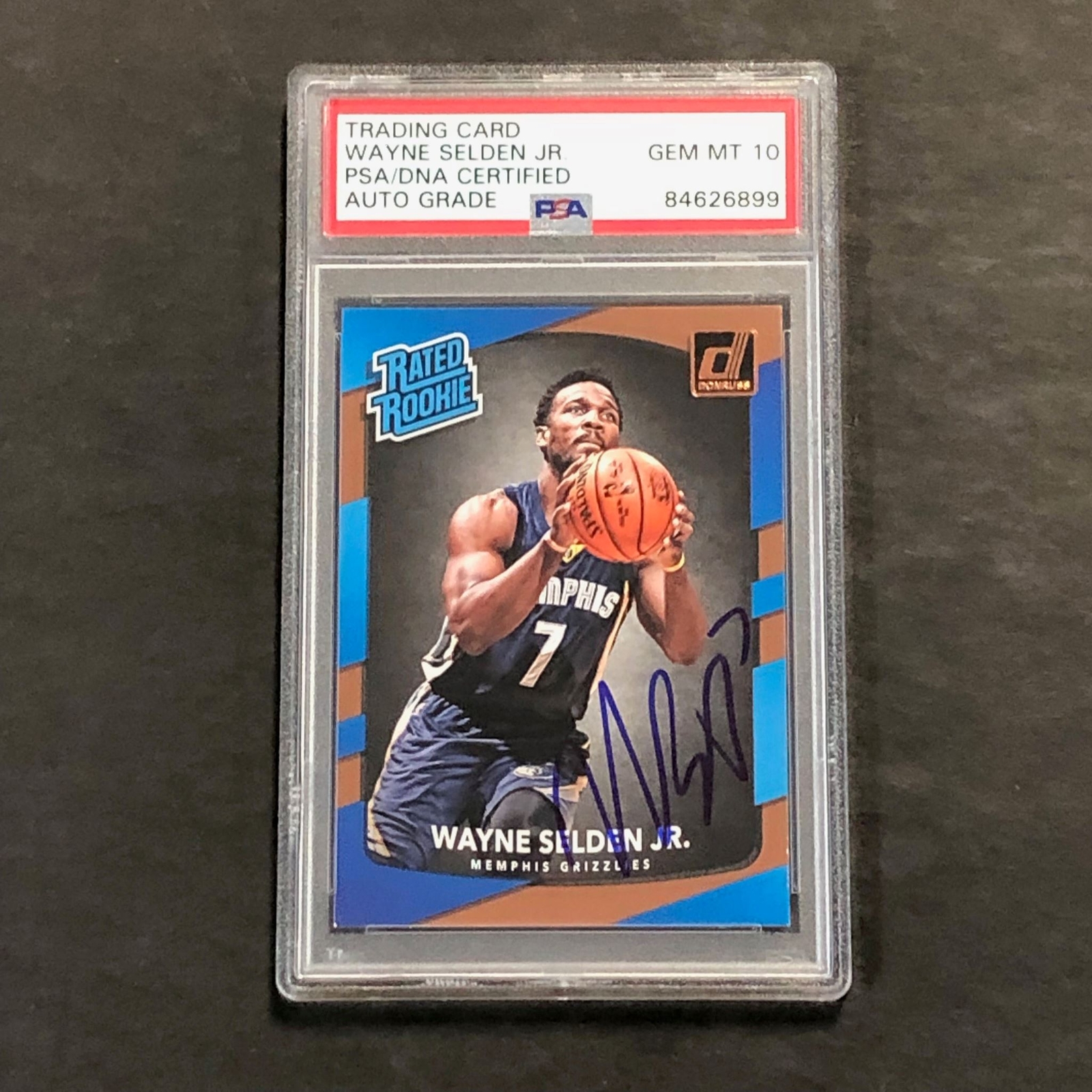 2017-18 Donruss Rated Rookie #153 Wayne Selden Signed Card AUTO PSA Slabbed RC G