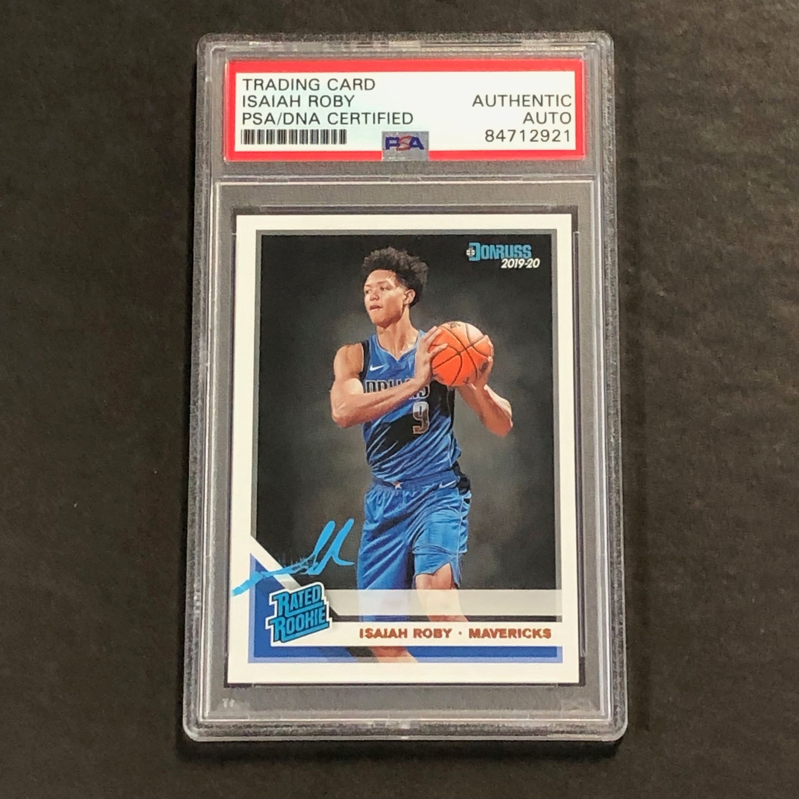 2019-20 Panini Donruss Rated Rookie #235 Isaiah Roby Signed Card AUTO PSA Slabbe