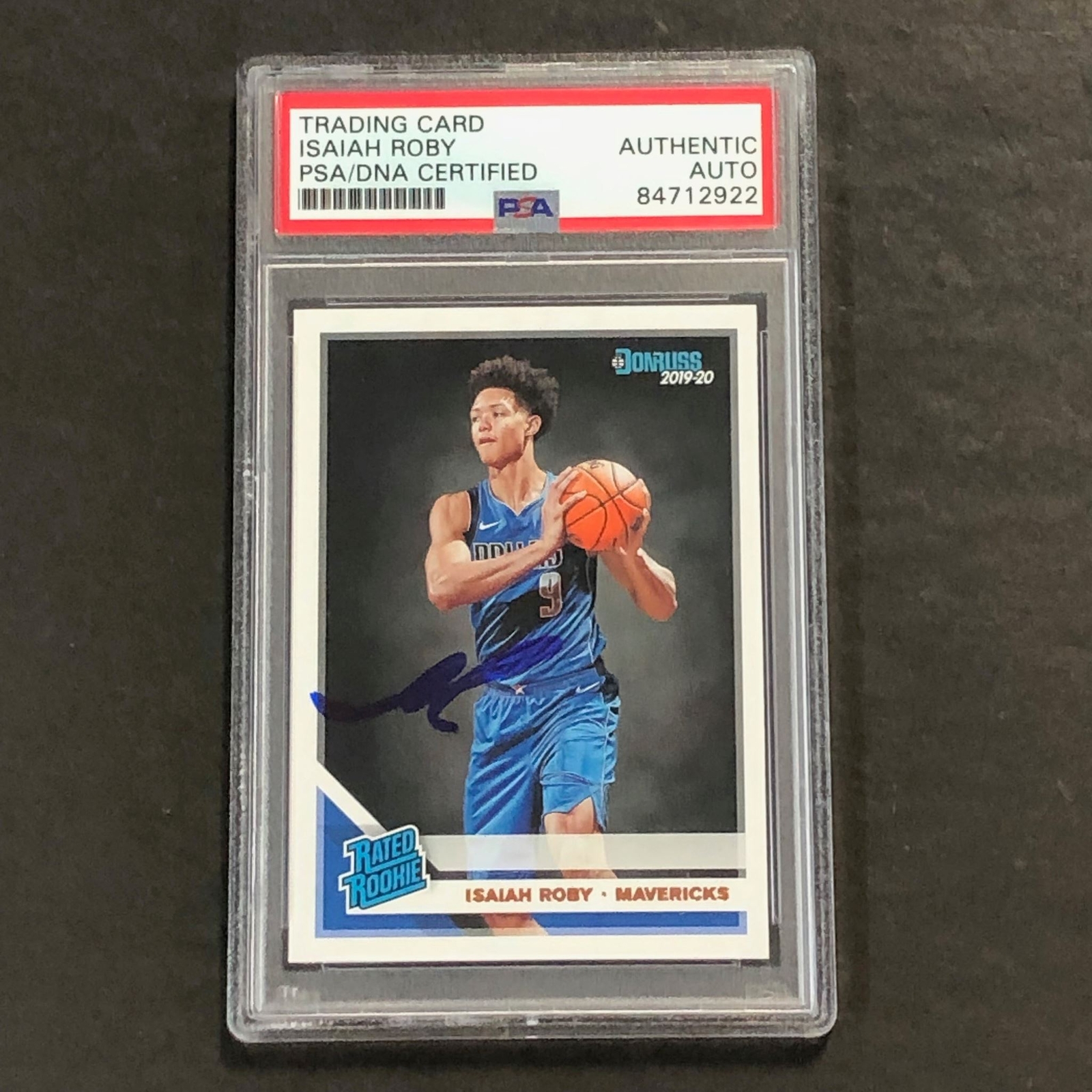 2019-20 Panini Donruss Rated Rookie #235 Isaiah Roby Signed Card AUTO PSA Slabbe