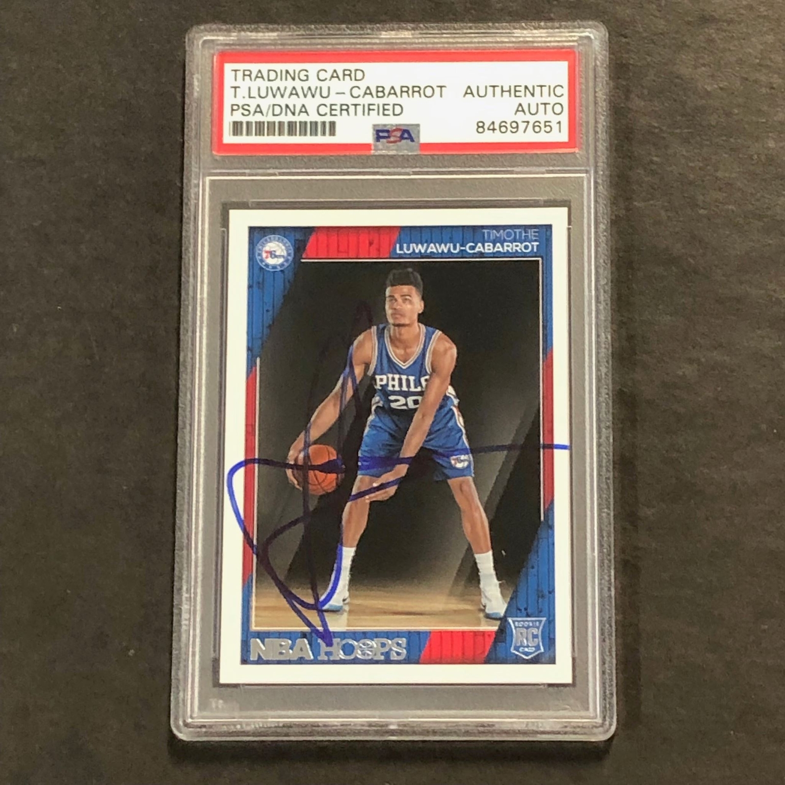 2016-17 NBA Hoops #280 Timothe Luwawu-Cabarrot Signed Card AUTO PSA Slabbed RC 7
