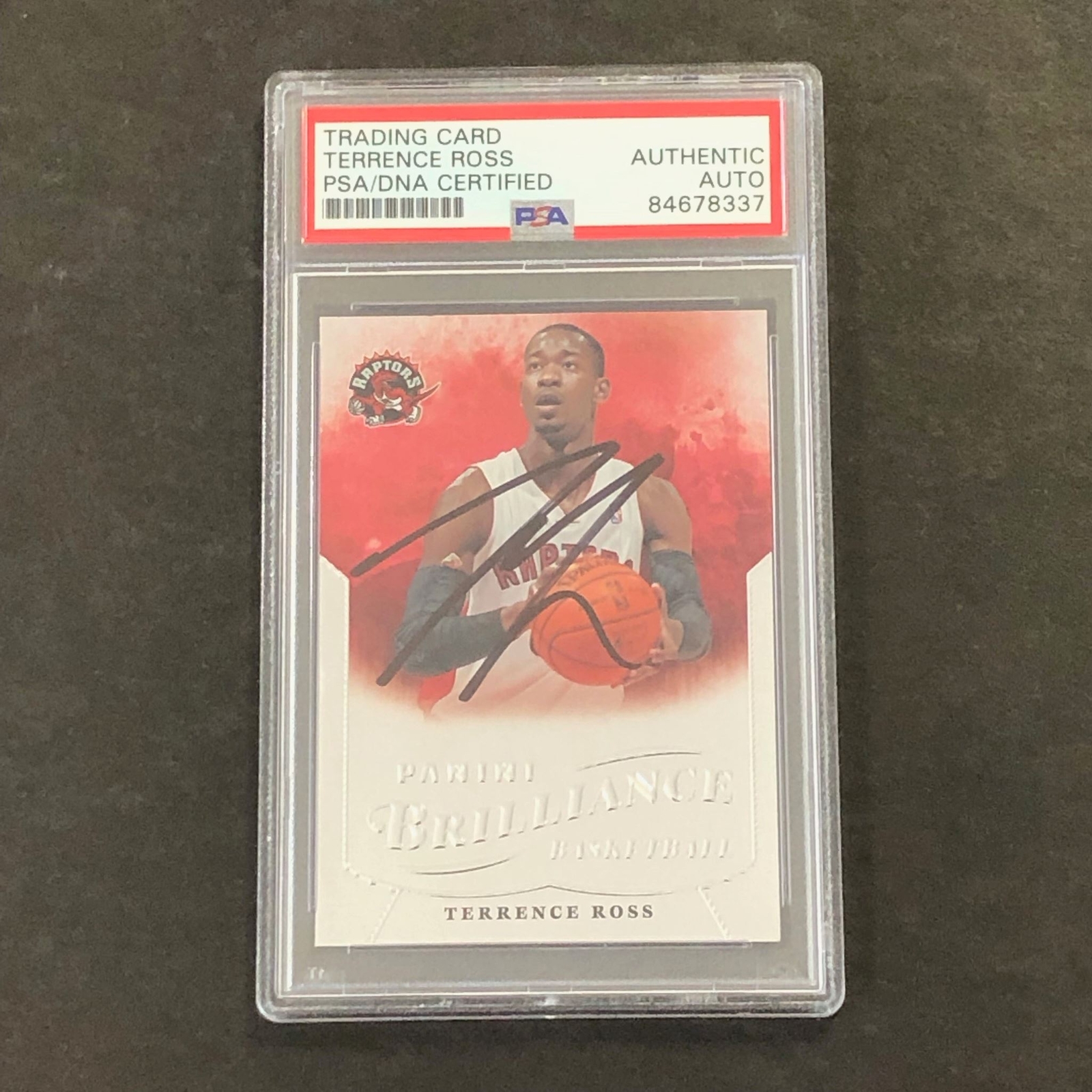 2012-13 Panini Brilliance #292 Terrence Ross Signed Card PSA Slabbed Raptors