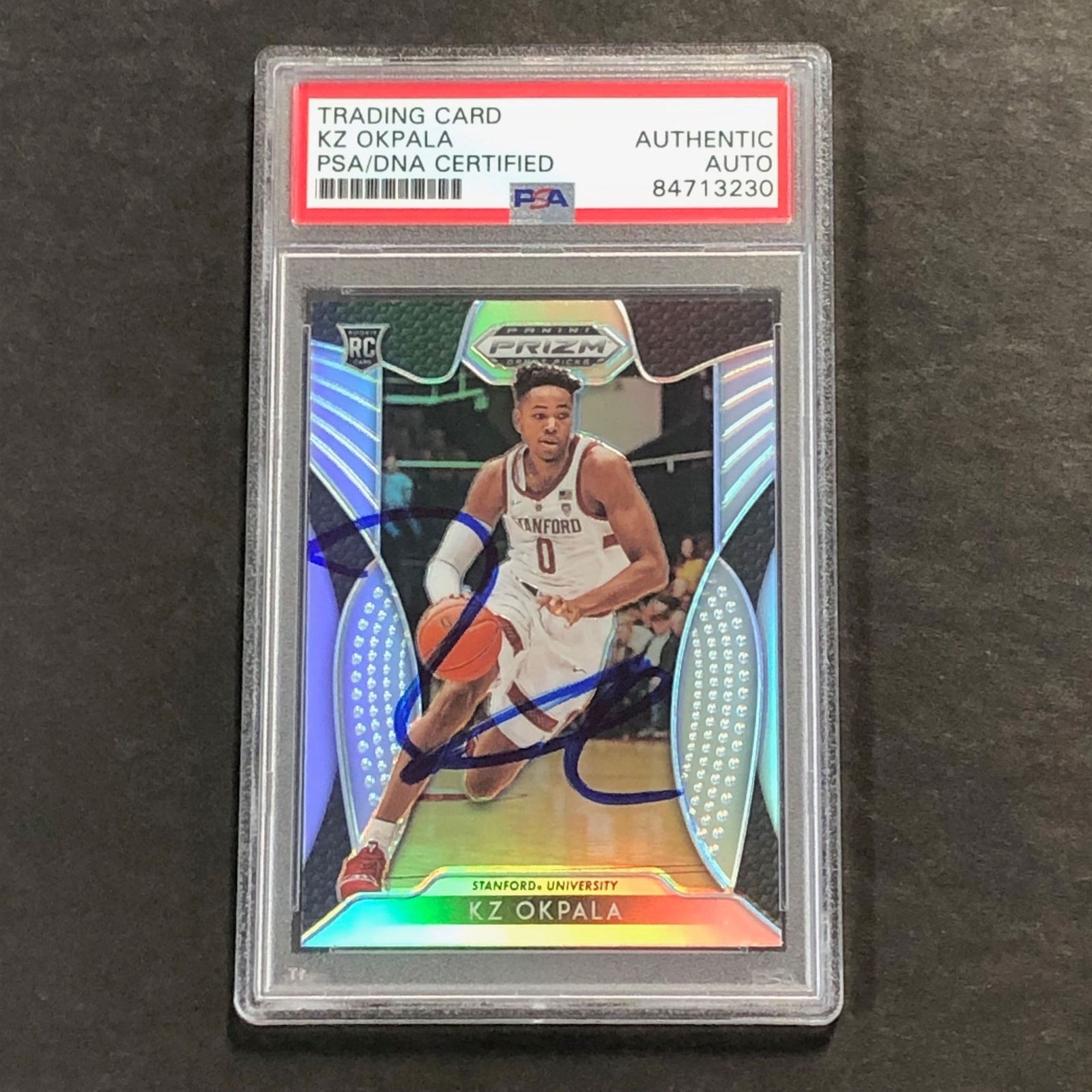 2019 Panini Prizm #97 KZ Okpala Signed Card AUTO PSA Slabbed Heat RC