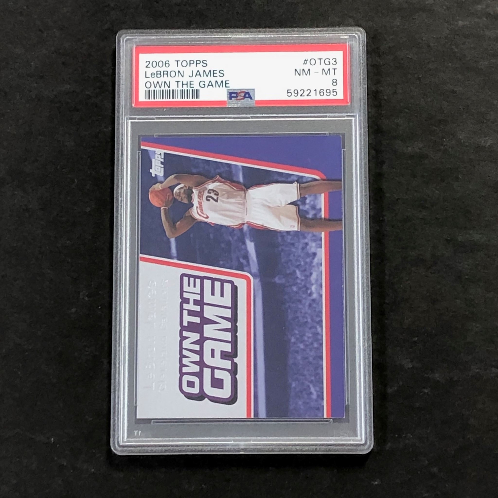 2006 Topps #OTG3 Lebron James PSA 8 NM-MT Cavaliers