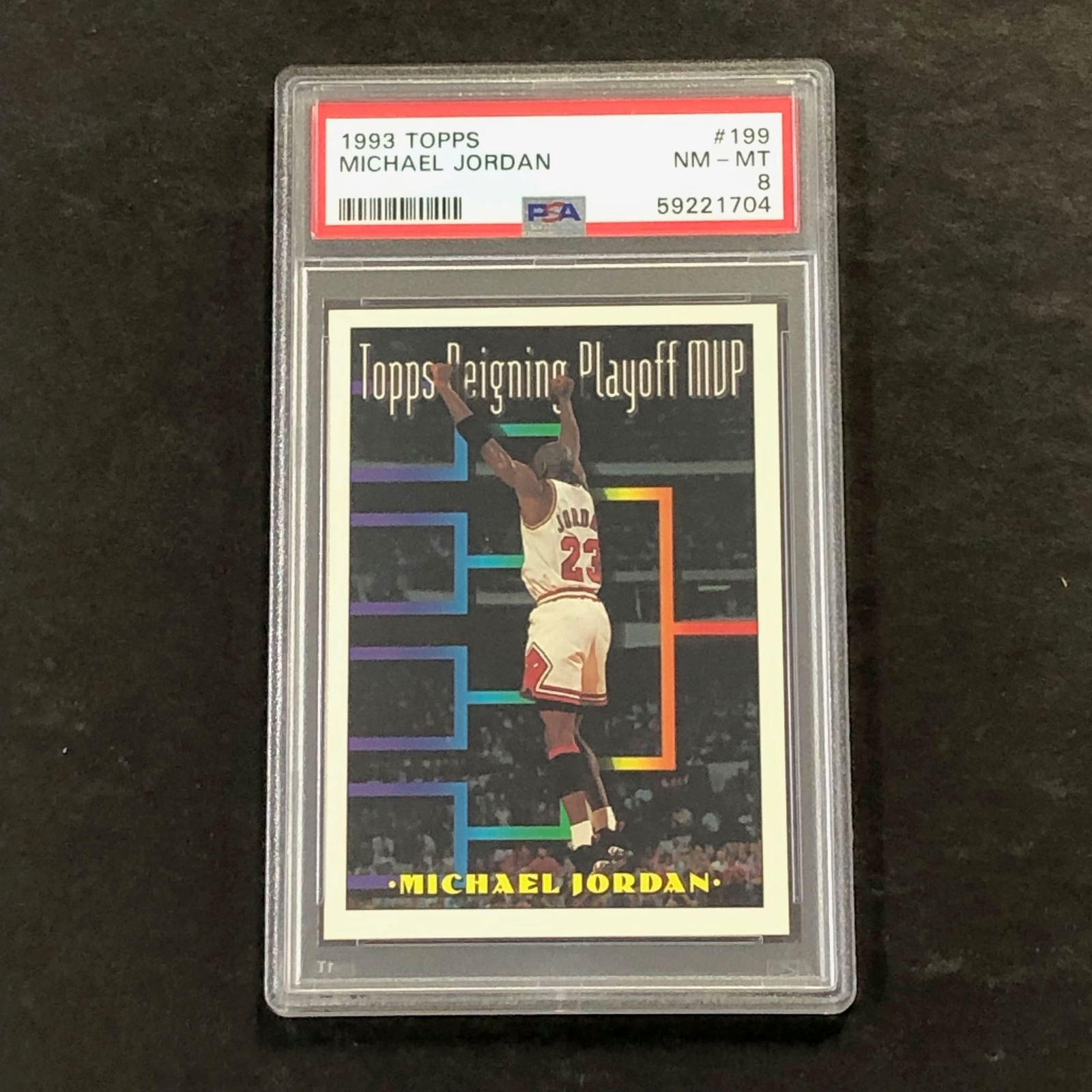 1993 Topps #199 Michael Jordan PSA 8 NM-MT Bulls