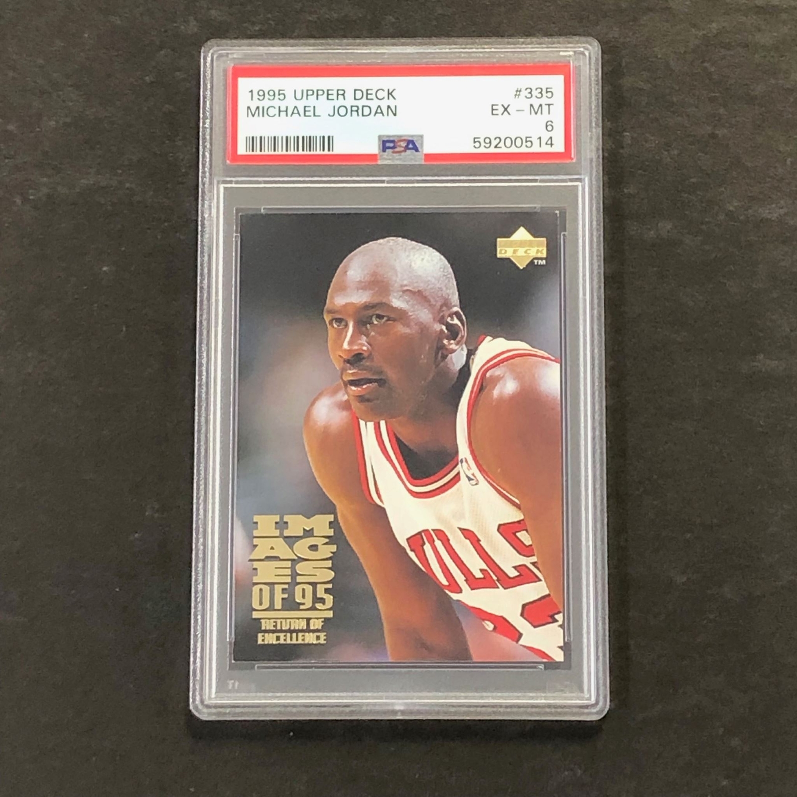1995 Upper Deck #335 Michael Jordan PSA 6 EX-MT Bulls