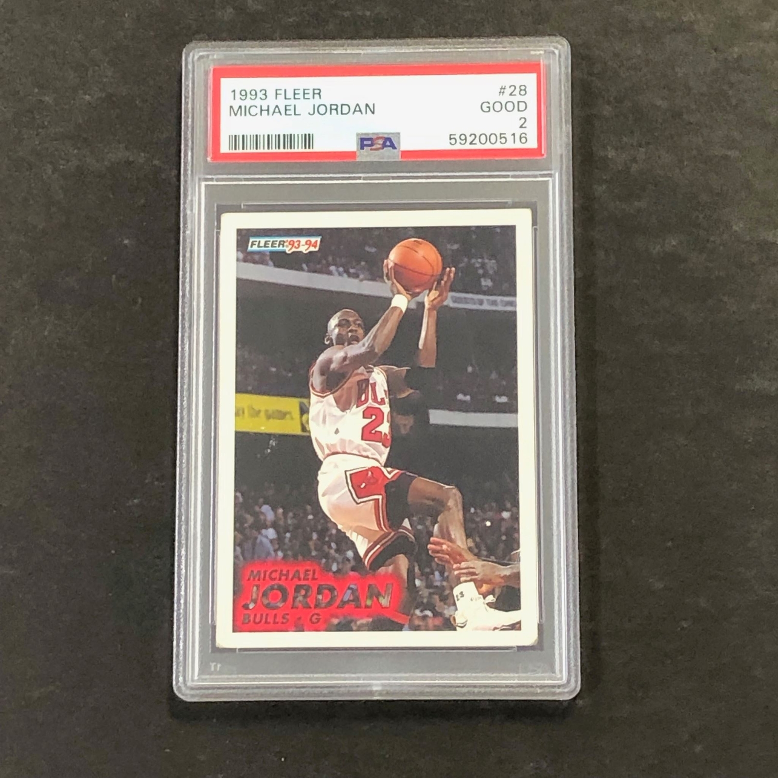 1993 Fleer #28 Michael Jordan PSA 2 Good Bulls
