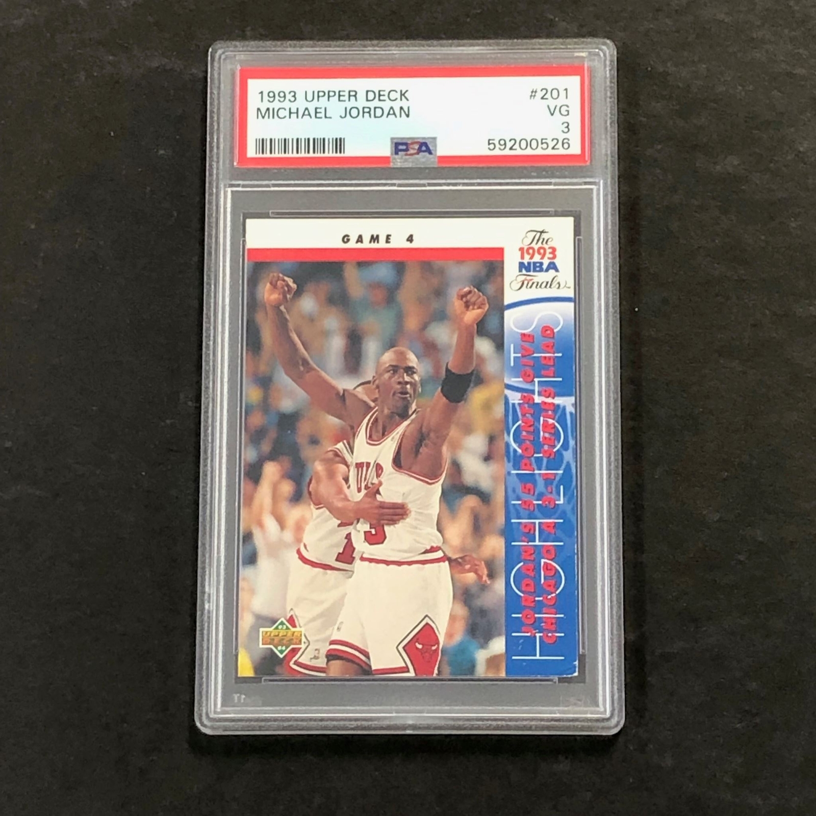 1993 Upper Deck #201 Michael Jordan PSA 3 VG Bulls