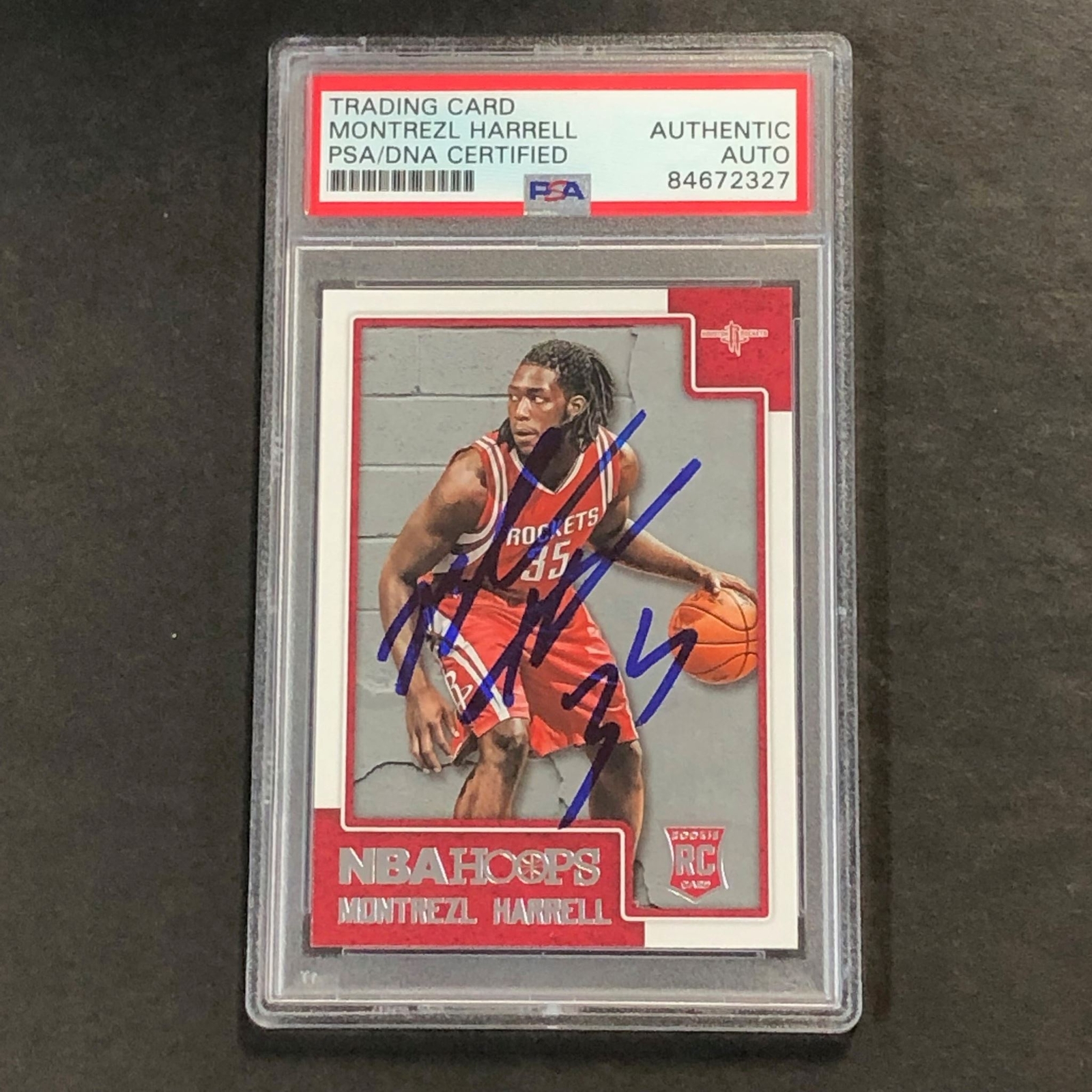 2015-16 NBA Hoops #278 Montrezl Harrell Signed Card AUTO PSA Slabbed RC Rockets