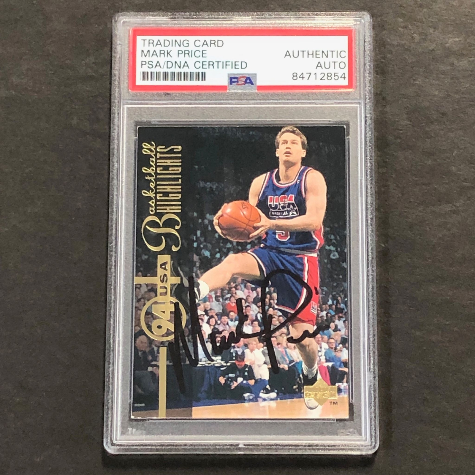 1994 Upper Deck Highlights #170 Mark Price Signed Card PSA AUTO Slabbed Team USA