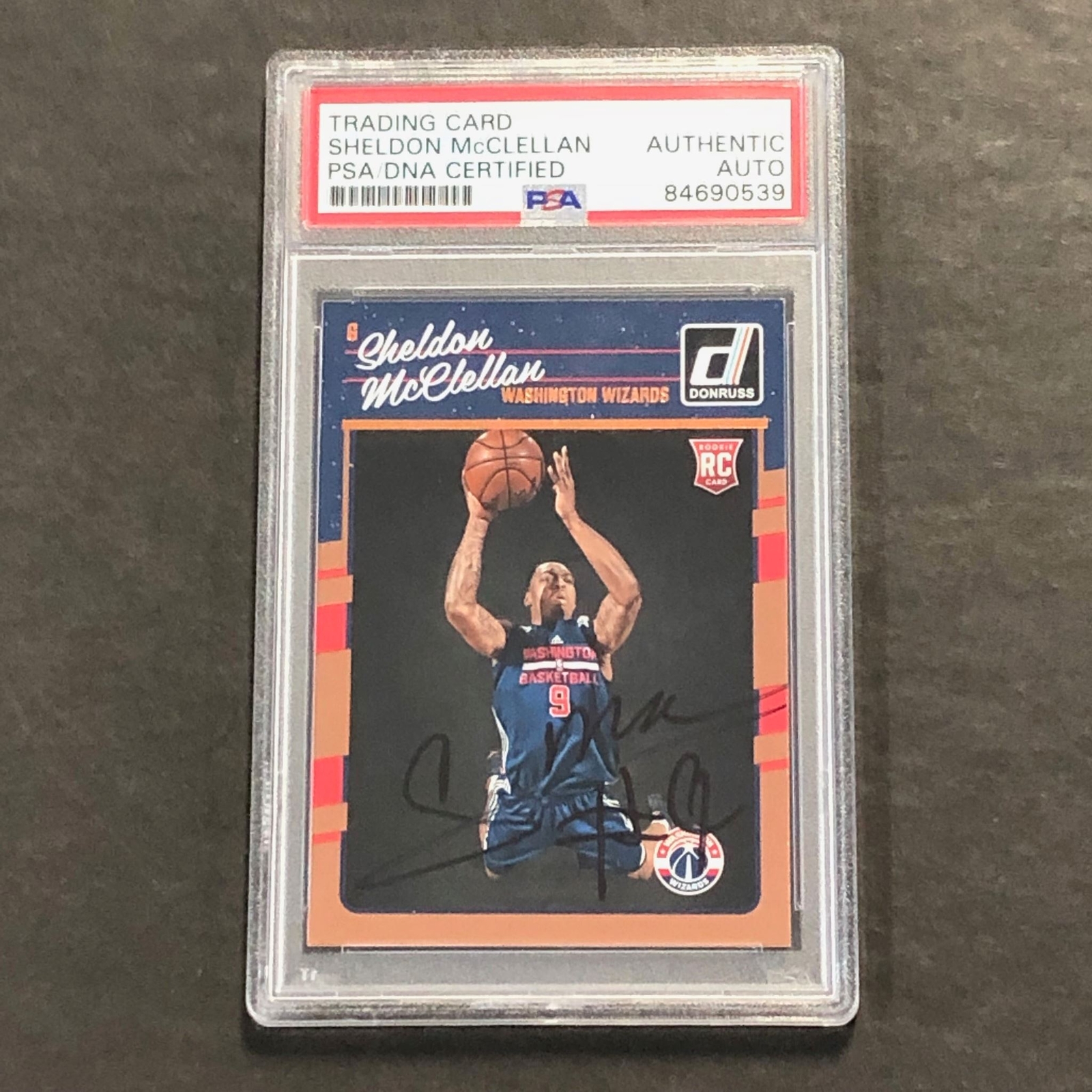 2016-17 Donruss Basketball #199 Sheldon McClellan Signed Card AUTO PSA Slabbed W