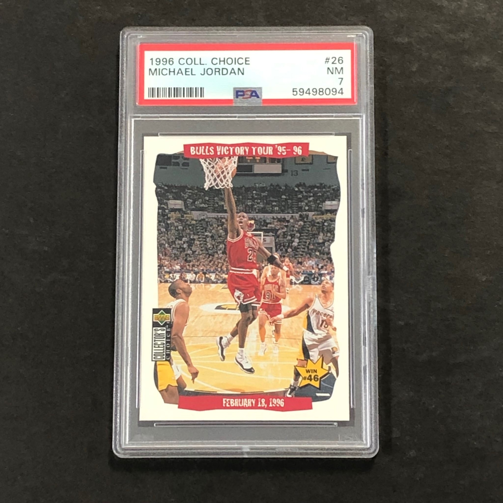 1996 Coll Choice #26 Michael Jordan PSA 7 NM Bulls