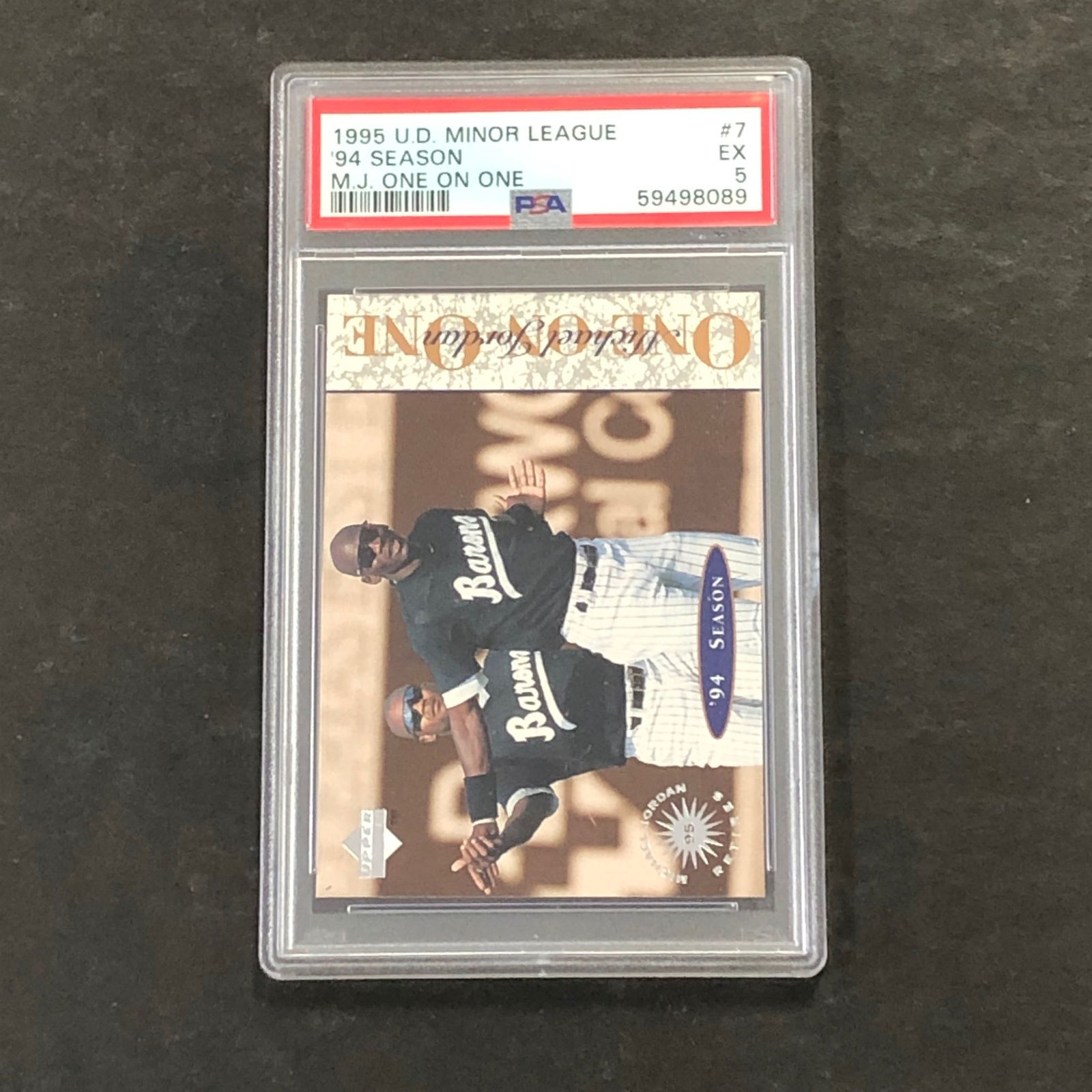 1995 U.D. Minor League #7 94 Season PSA 5 EX M.J. One on One