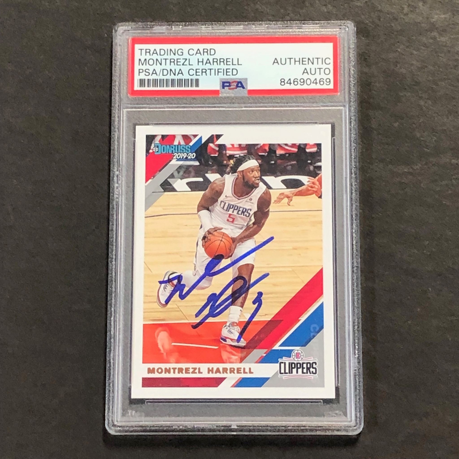 2019-20 Panini Donruss #88 Montrezl Harrell Signed Card AUTO PSA Slabbed Clipper