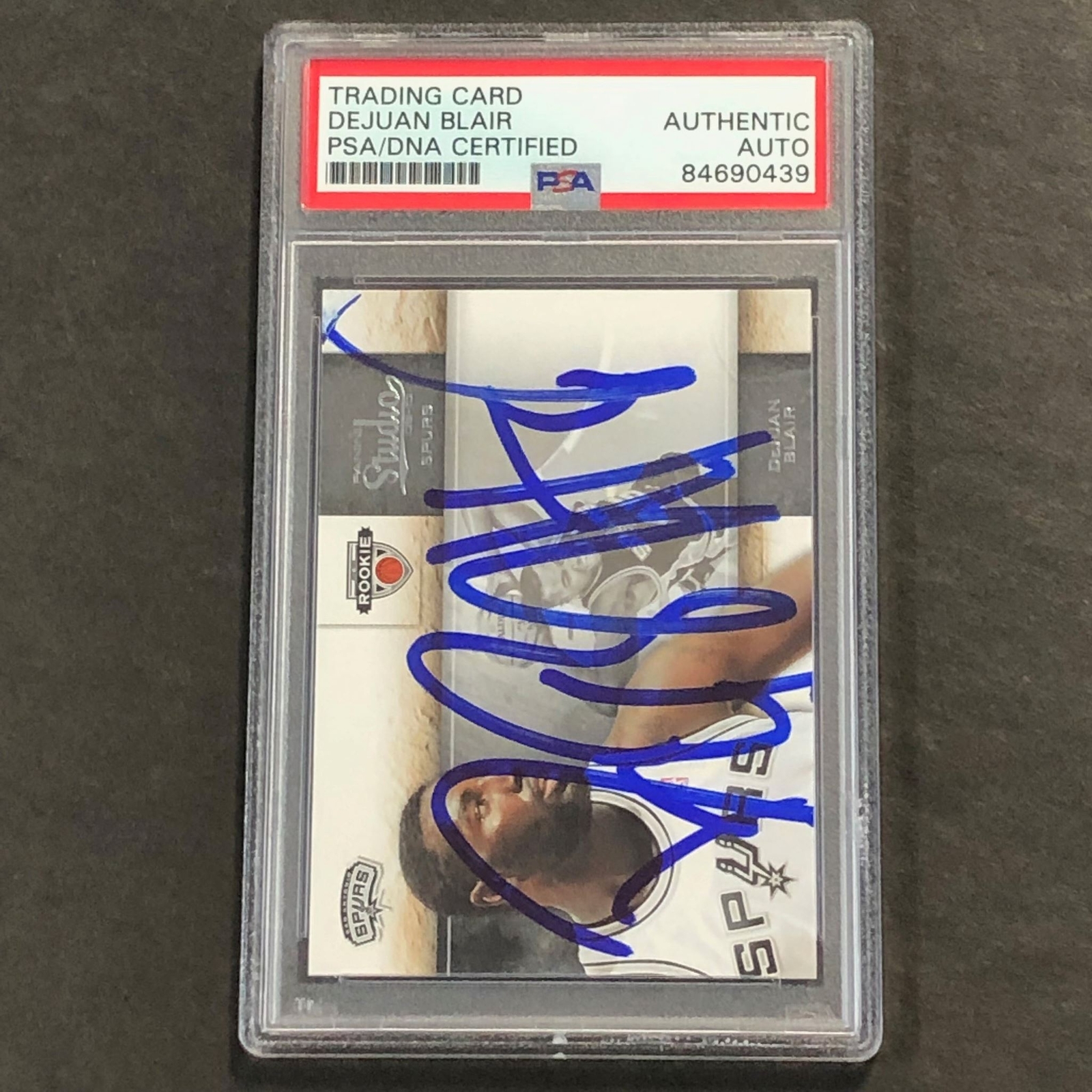 2010 Panini Studio #123 Dejuan Blair Signed Card AUTO PSA Slabbed RC