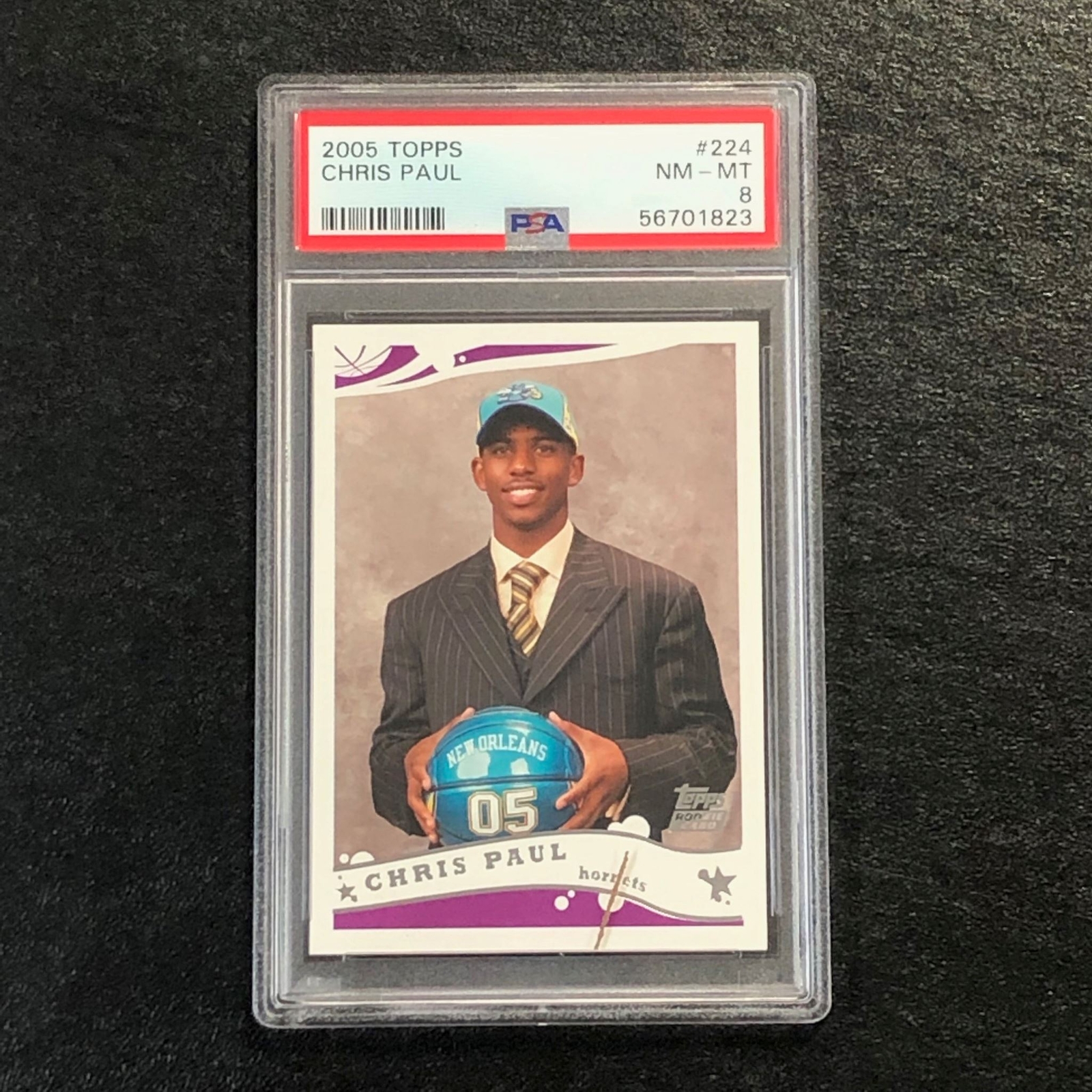 2005 Topps #224 Chris Paul PSA 8 NM-MT Hornets