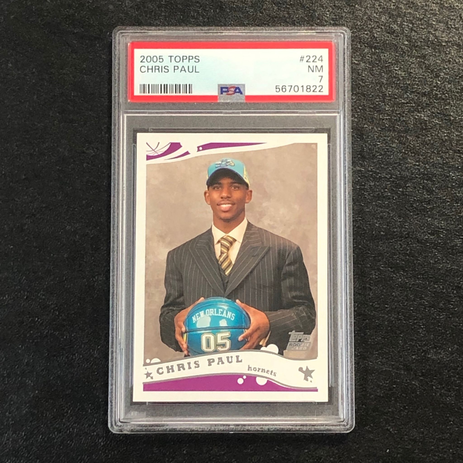 2005 Topps #224 Chris Paul PSA 7 NM Hornets