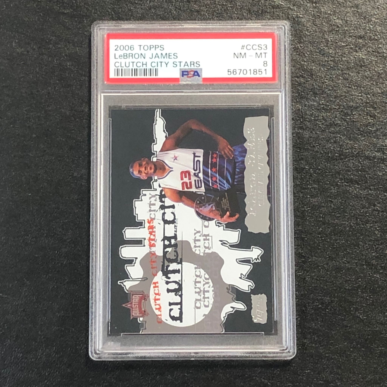 2006 Topps #CCS3 Lebron James PSA 8 NM-MT Clutch City Stars