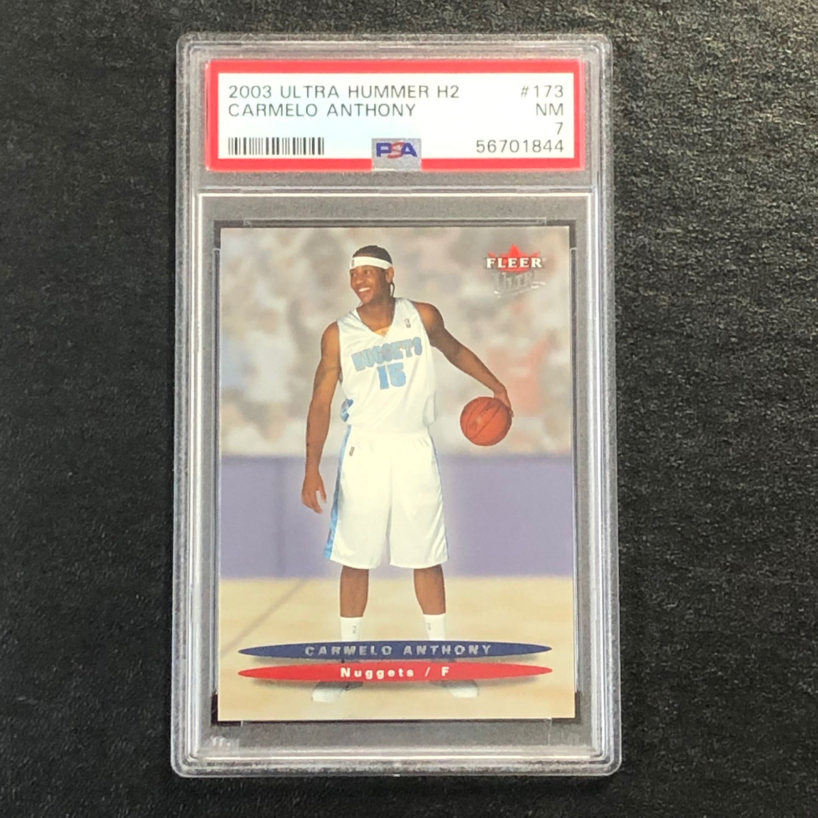2003 Ultra Hummer H2 #173 Carmelo Anthony PSA 7 NM Nuggets