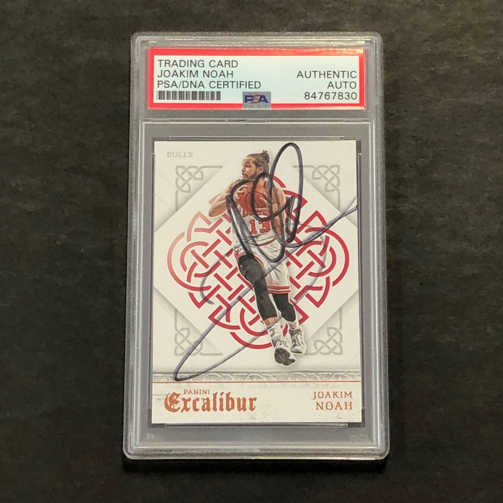 2015-16 Panini Excalibur #59 Joakim Noah Signed Card AUTO PSA Slabbed Bulls