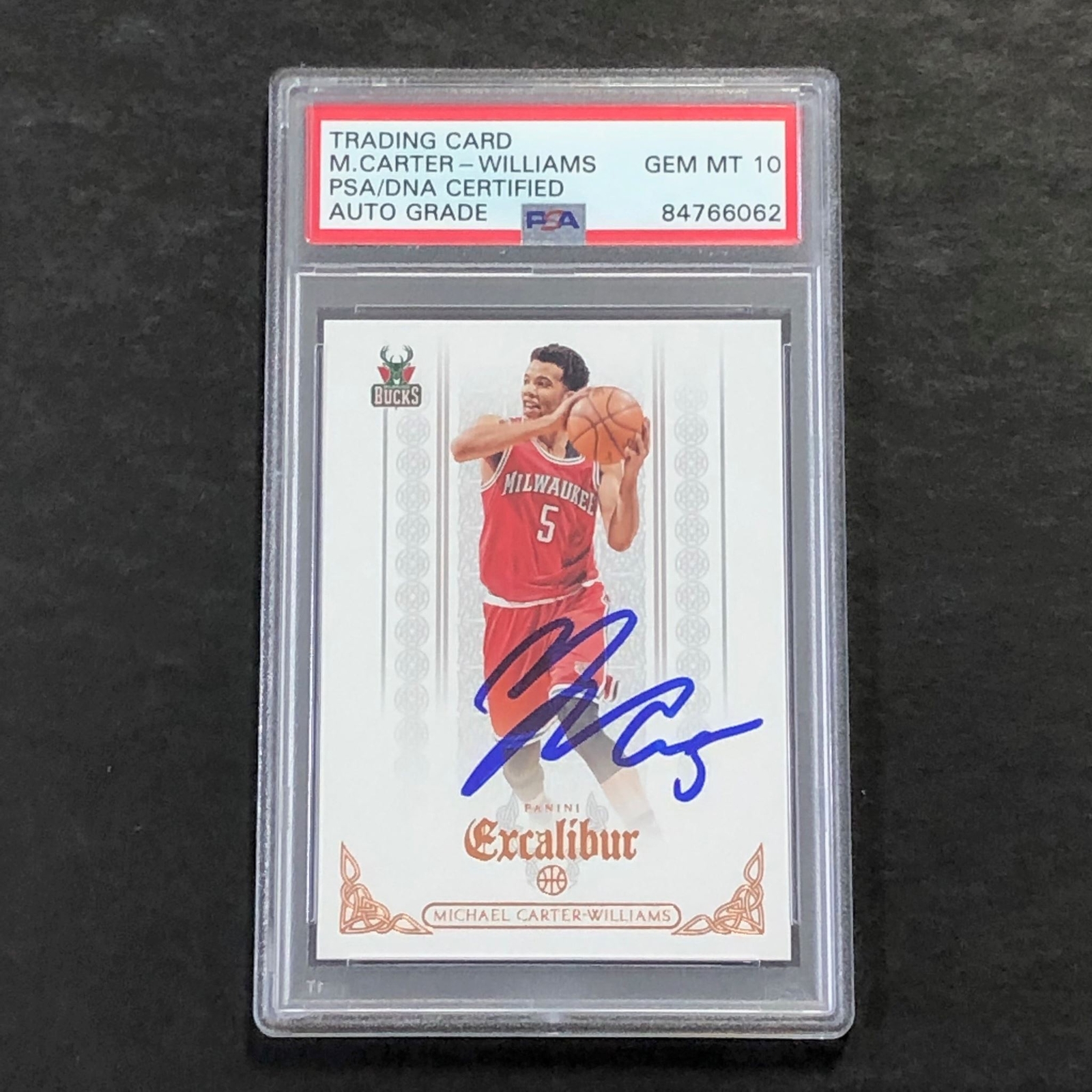 2014-15 Panini Excalibur #6 Michael Carter-Williams Signed Card Auto 10 PSA