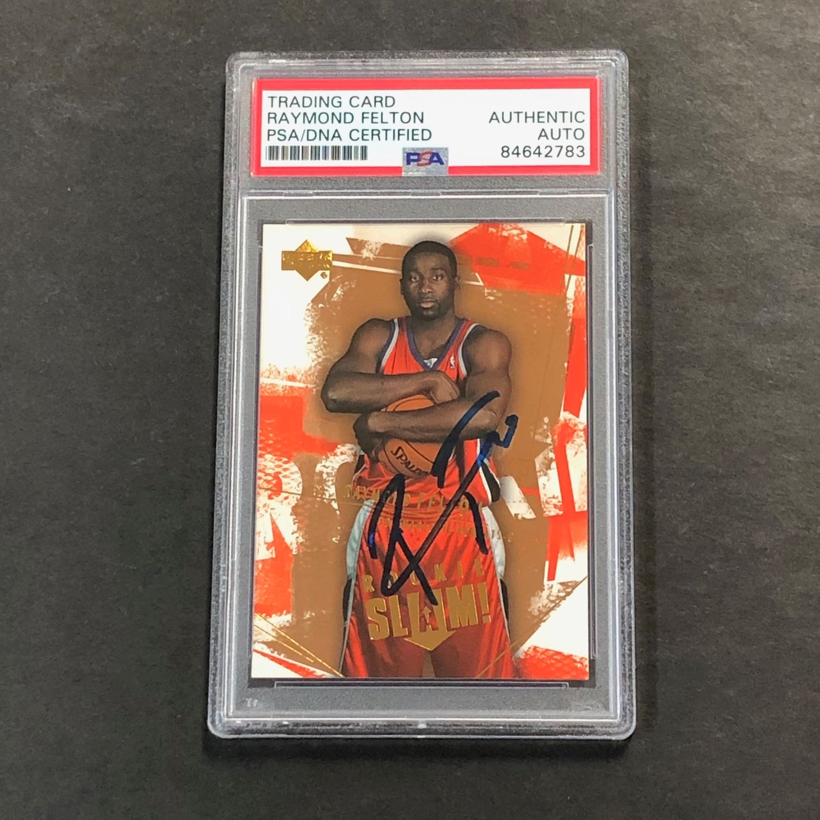 2005-06 UPPER DECK BASKETBALL #101 RAYMOND FELTON SIGNED CARD AUTO PSA/DNA SLABB COLLECTIBLE MEMORABILIA