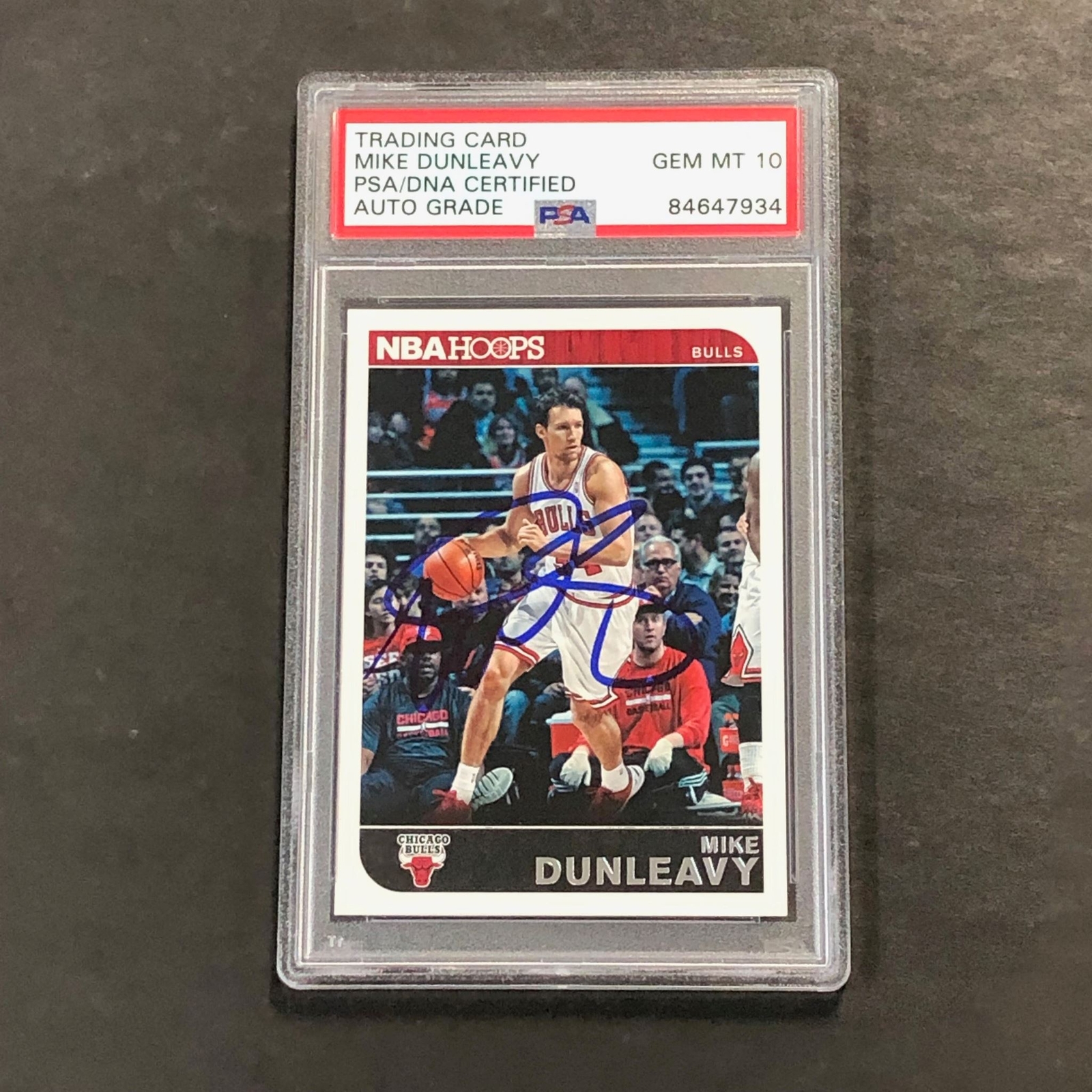 2014-15 Panini NBA Hoops #45 Mike Dunleavy Signed Card PSA/DNA AUTO 10 Slabbed B
