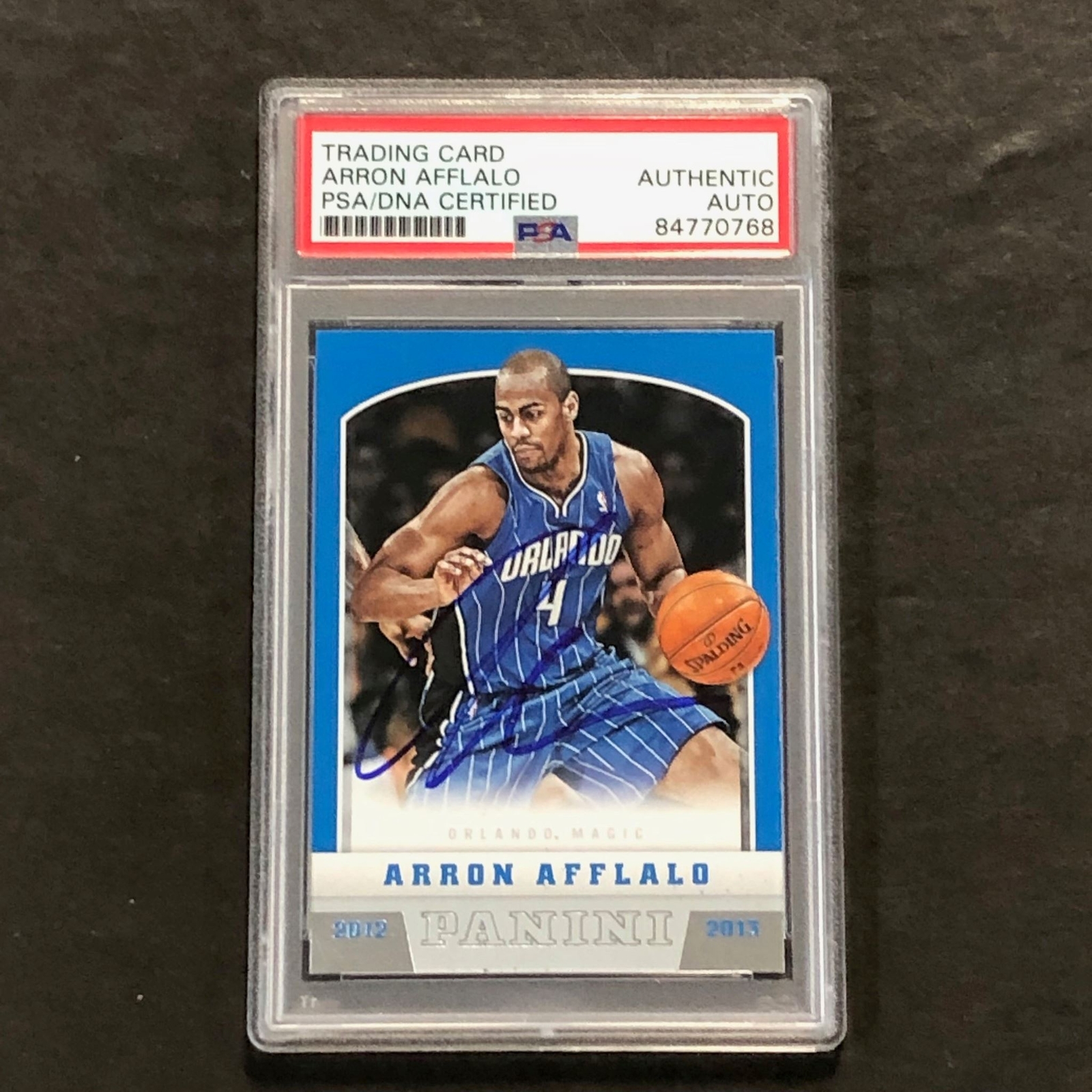2012-13 Panini Basketball #16 Arron Afflalo Signed Card AUTO PSA/DNA Slabbed Mag