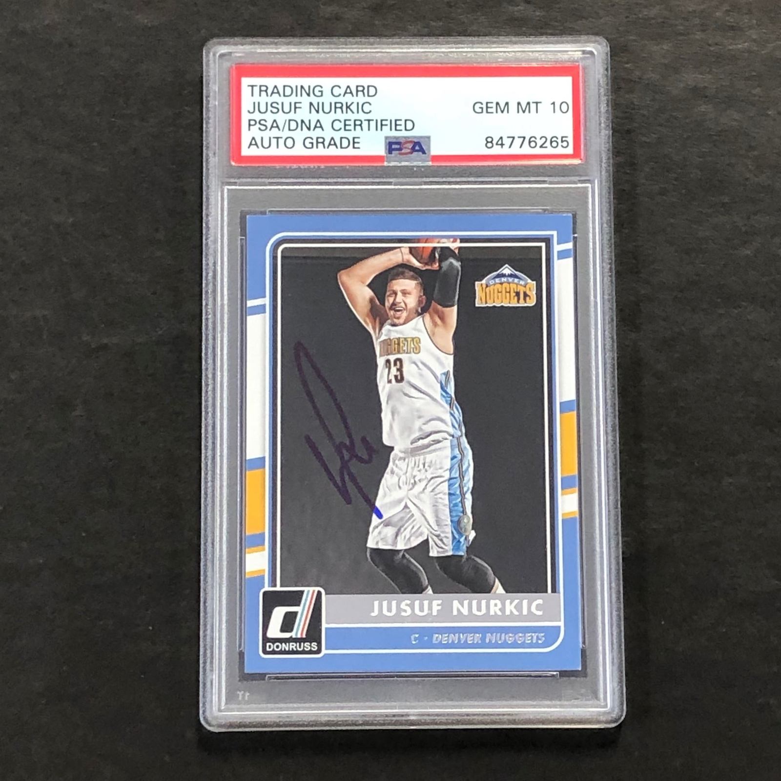 2015-16 Panini Donruss #149 JUSUF NURKIC Signed PSA Slabbed Nuggets