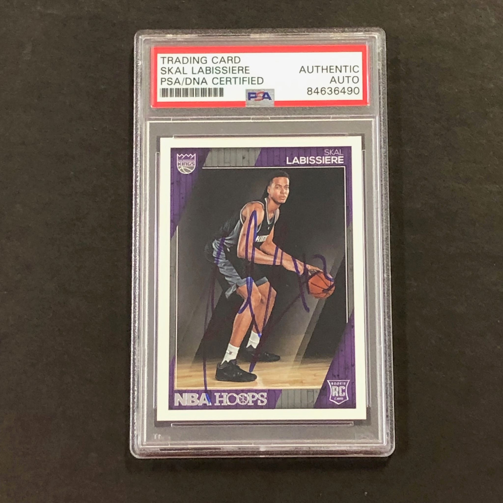 2016-17 NBA Hoops #284 Skal Labissiere Signed Card AUTO 10 PSA Slabbed RC Kings