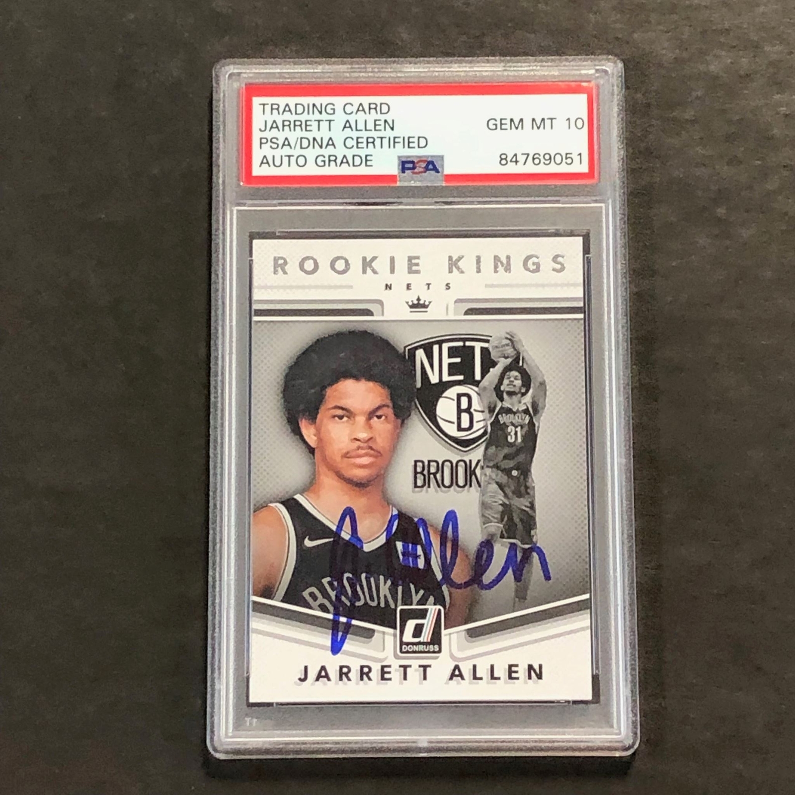 2017-18 Donruss Rookie Kings #22 Jarrett Allen Signed Card AUTO 10 PSA Slabbed R