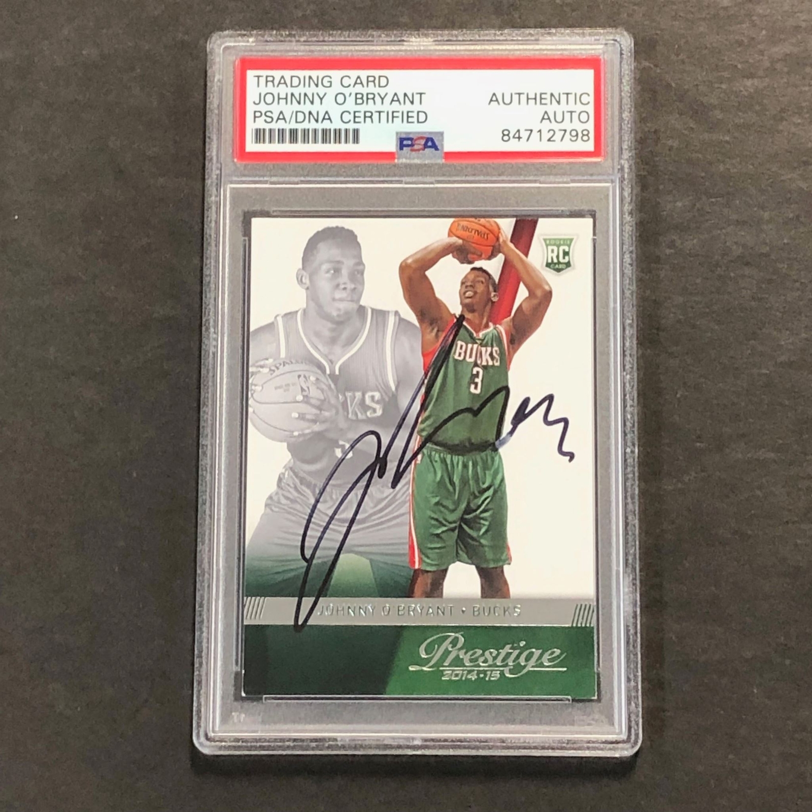 2014-15 Panini Prestige #191 Johnny O'Bryant Signed Card AUTO PSA/DNA Slabbed RC