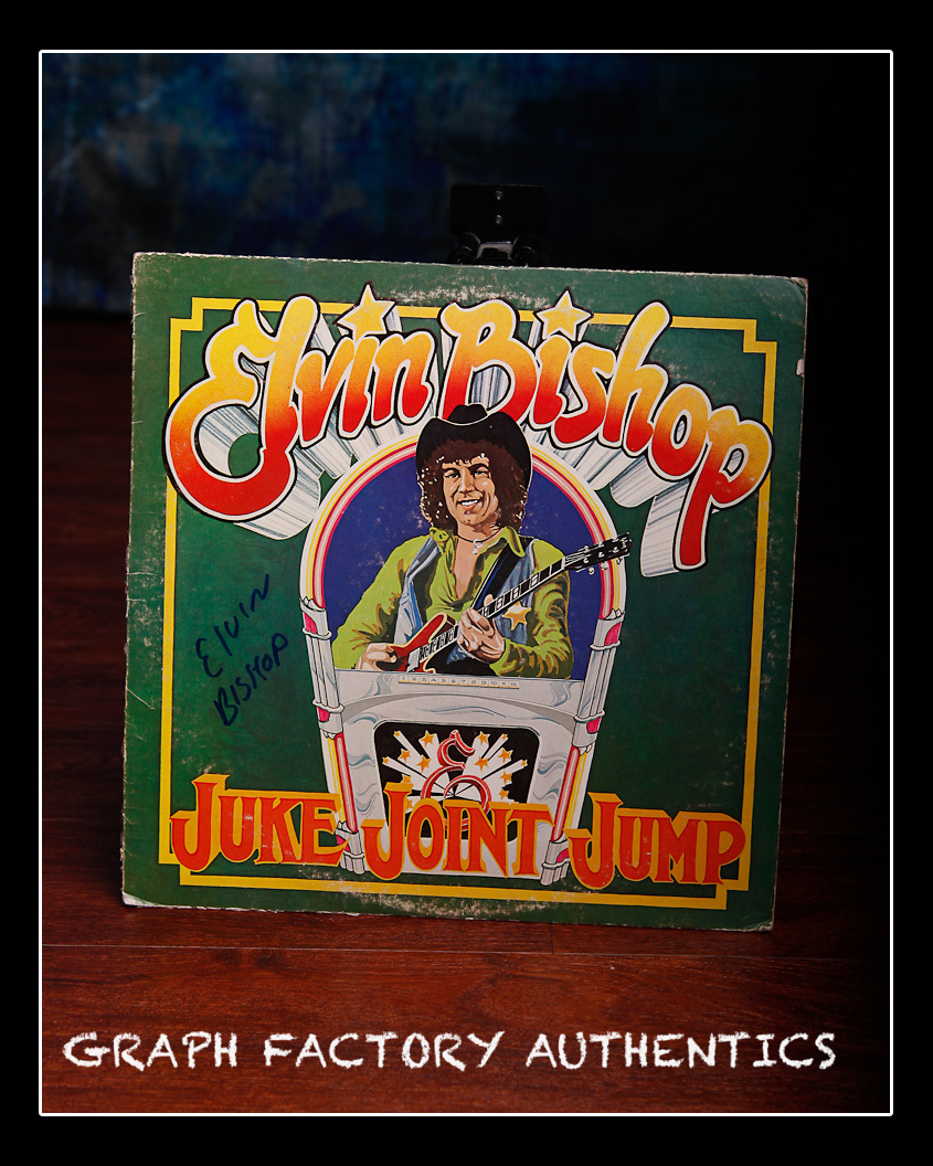 **GFA JUKE JOINT JUMP *ELVIN BISHOP* SIGNED RECORD ALBUM AD1 COA** COLLECTIBLE MEMORABILIA