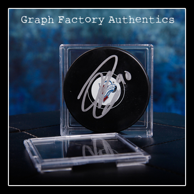 **GFA COLORADO AVALANCHE *RYAN O’REILLY* SIGNED NHL LOGO PUCK MH2 COA** COLLECTIBLE MEMORABILIA