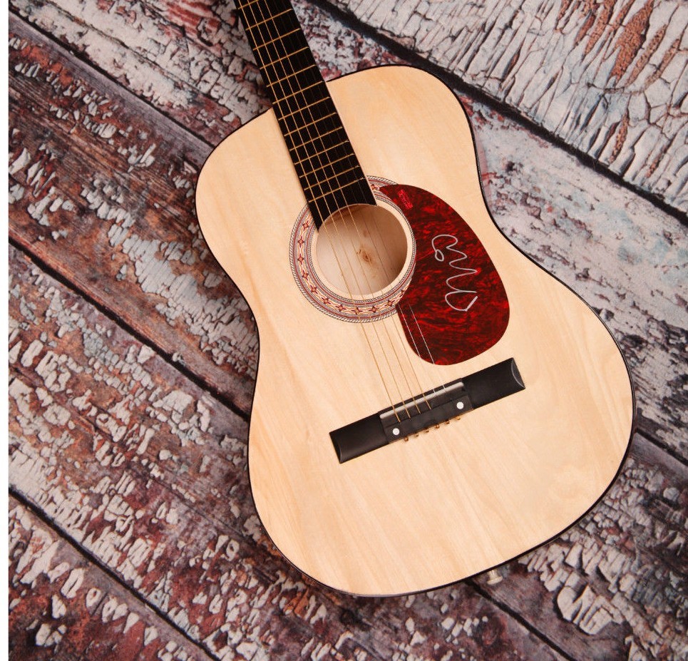 GFA Spoon Band Frontman * BRITT DANIEL * Signed Acoustic Guitar AD1 COA