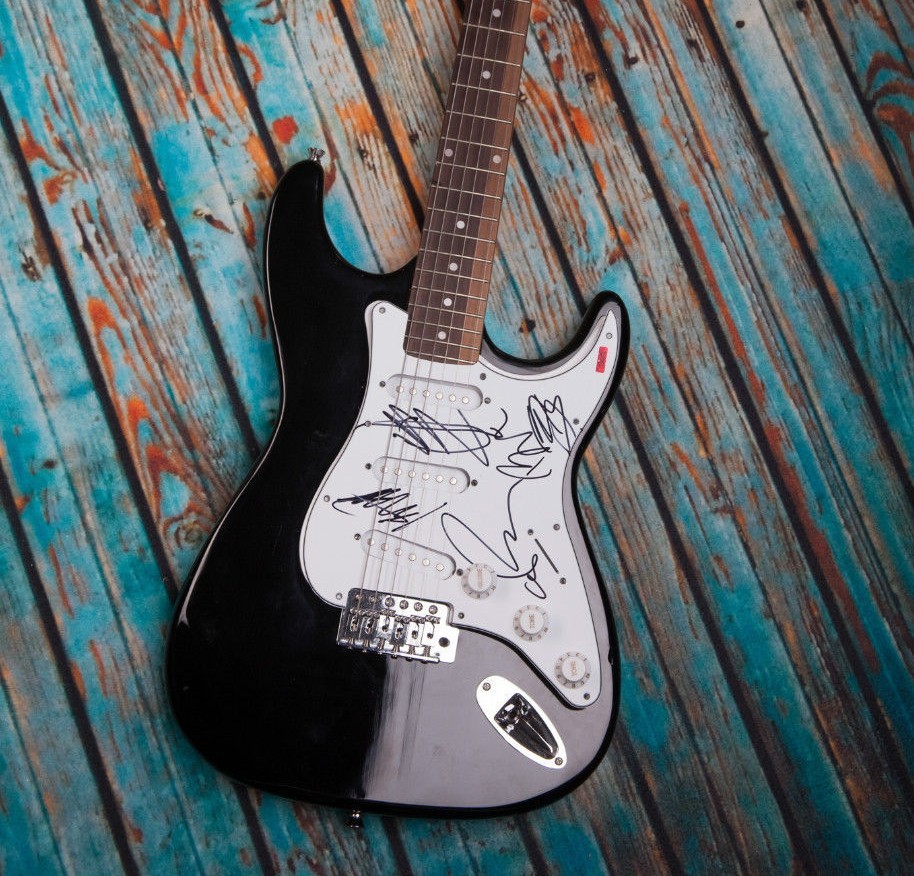 GFA Indie Rock Band * DELTA SPIRIT * Signed Electric Guitar LA1 COA